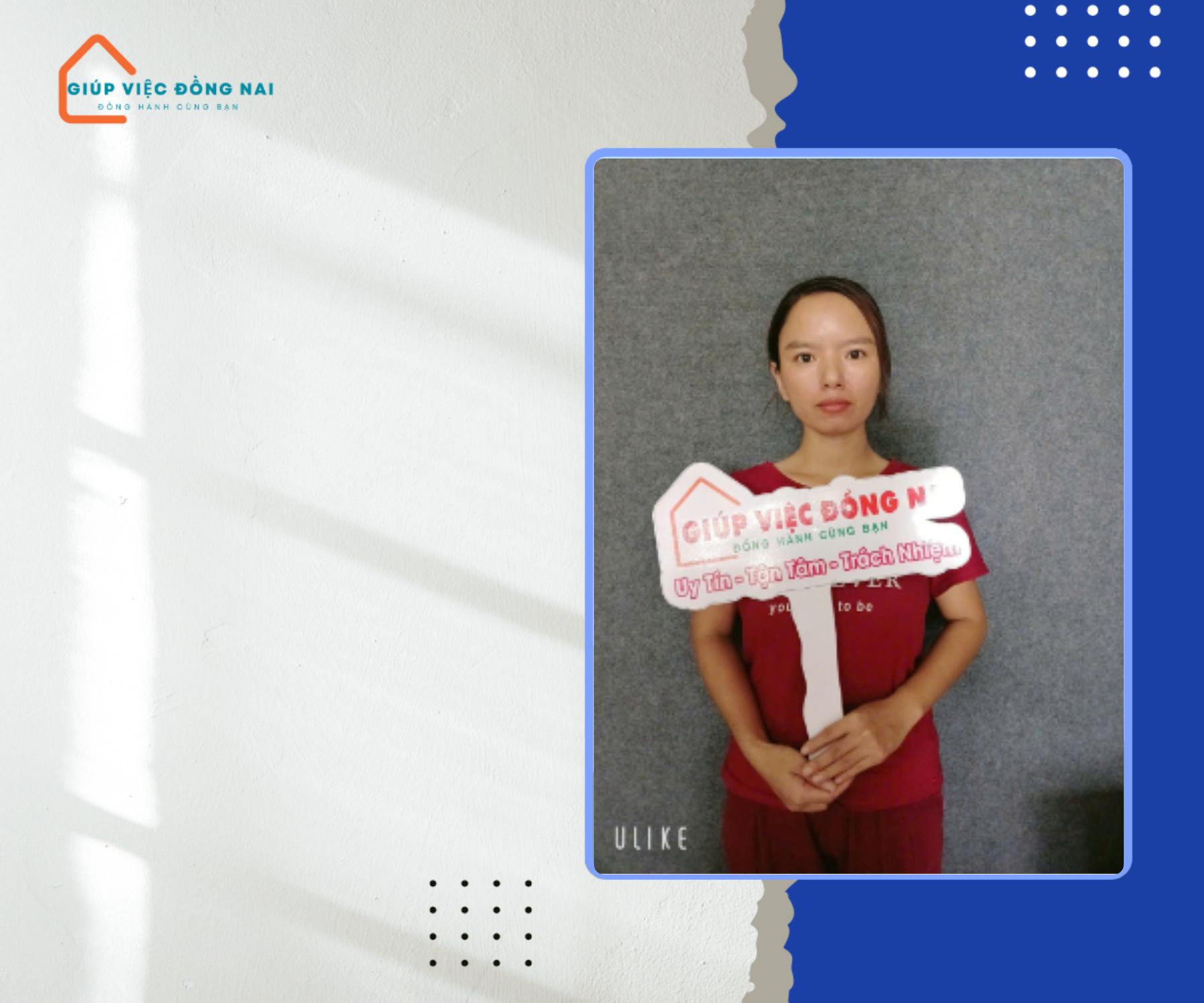 Chị Trần Thị Vị, sinh năm 1991, quê Hà Tĩnh cần tìm việc