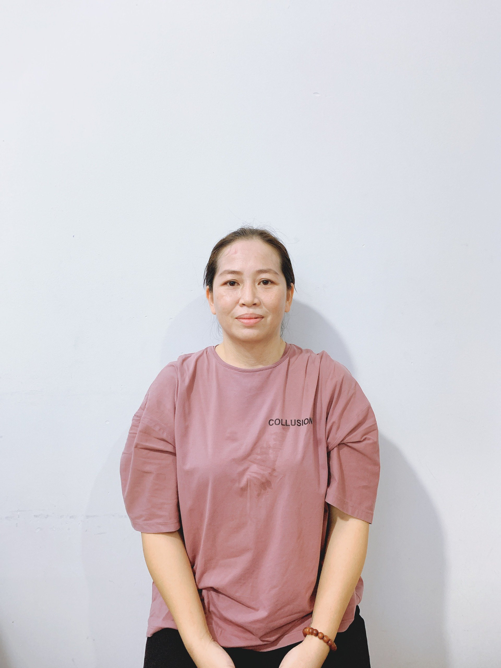 Chị Nguyễn Trần Xuân Tuy, sinh năm 1988 quê Bình Thuận - giúp việc nhà – chăm em bé