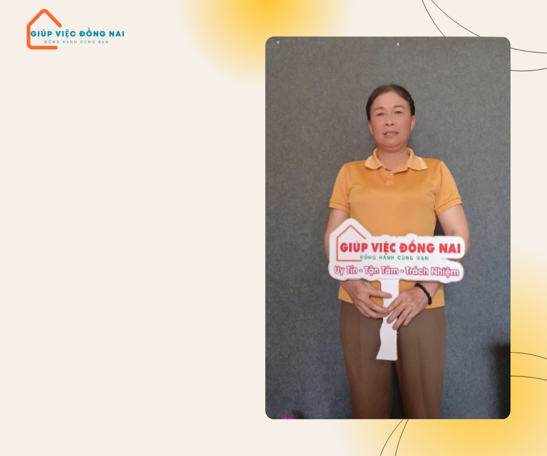 Chị VÕ THỊ THU, sinh năm 1974, quê Quảng Bình cần tìm việc