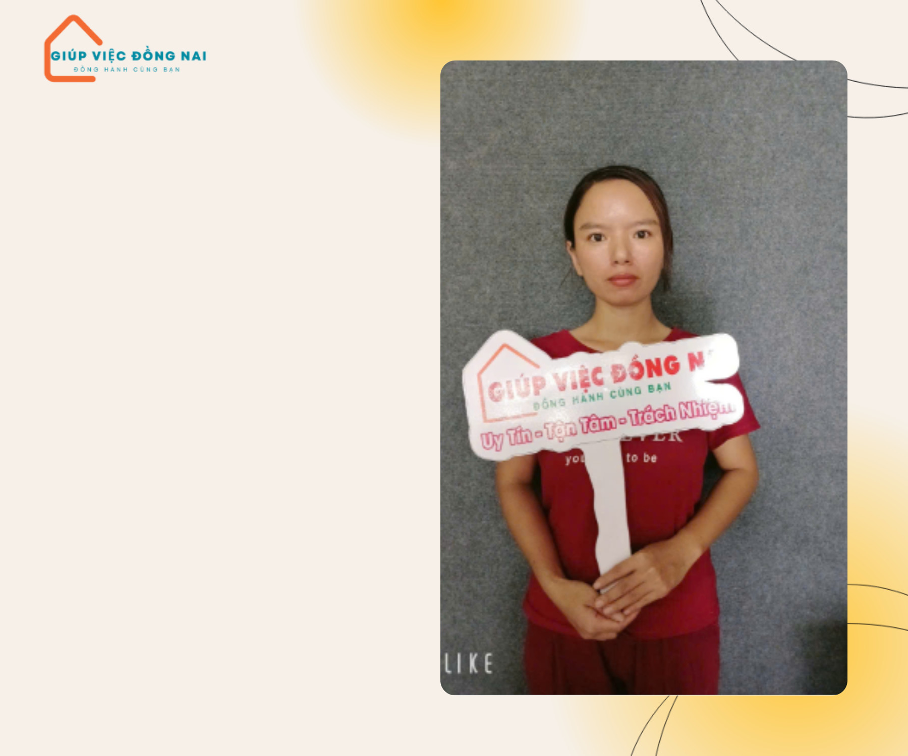 Chị Trần Thị Vị, sinh năm 1991, quê Hà Tĩnh cần tìm việc
