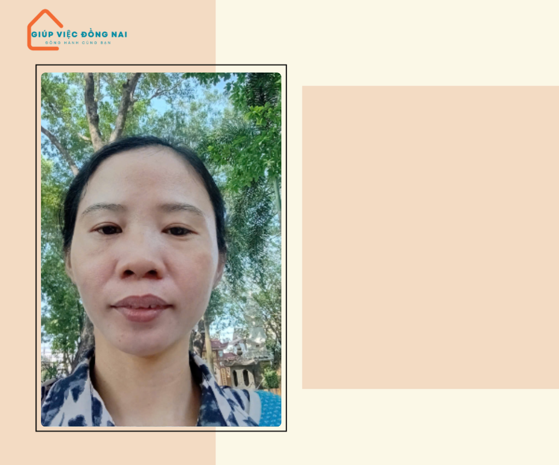 Chị LÊ THỊ ĐỨC, sinh năm 1989, quê Thanh Hóa cần tìm việc