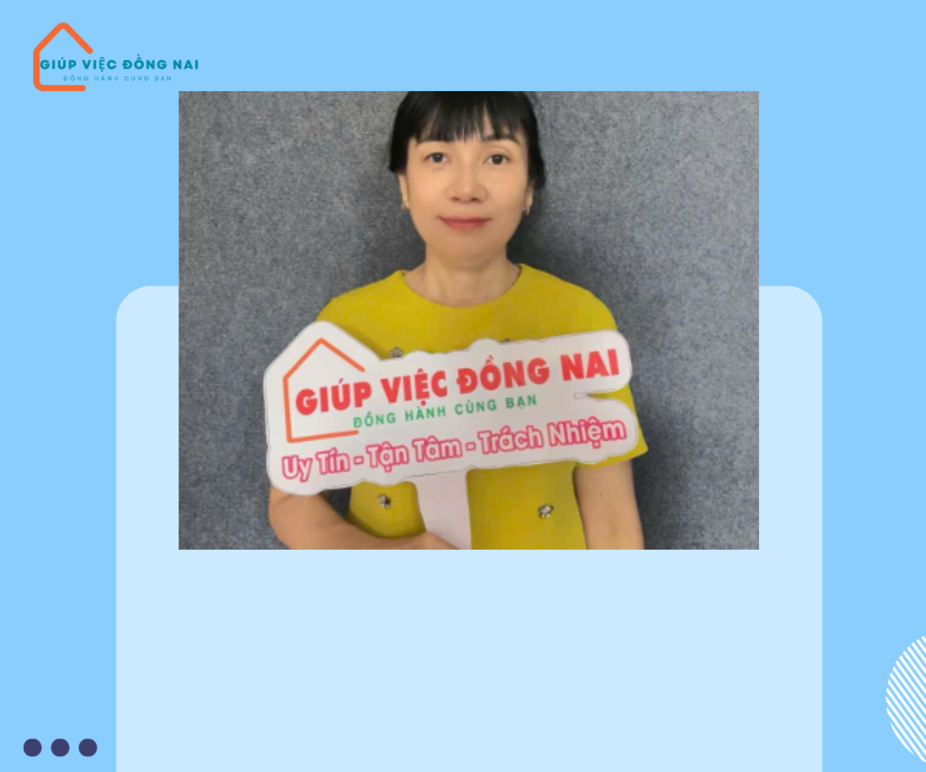 Chị PHẠM THỊ THUỲ PHƯỢNG, sinh năm 1970, quê Đồng Nai cần tìm việc