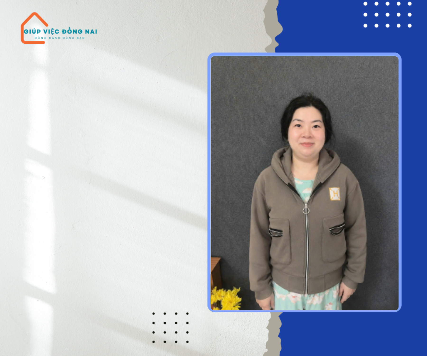 Chị Ngô Thị Ngọc Diện, sinh năm 1991, quê Đồng Tháp cần tìm việc