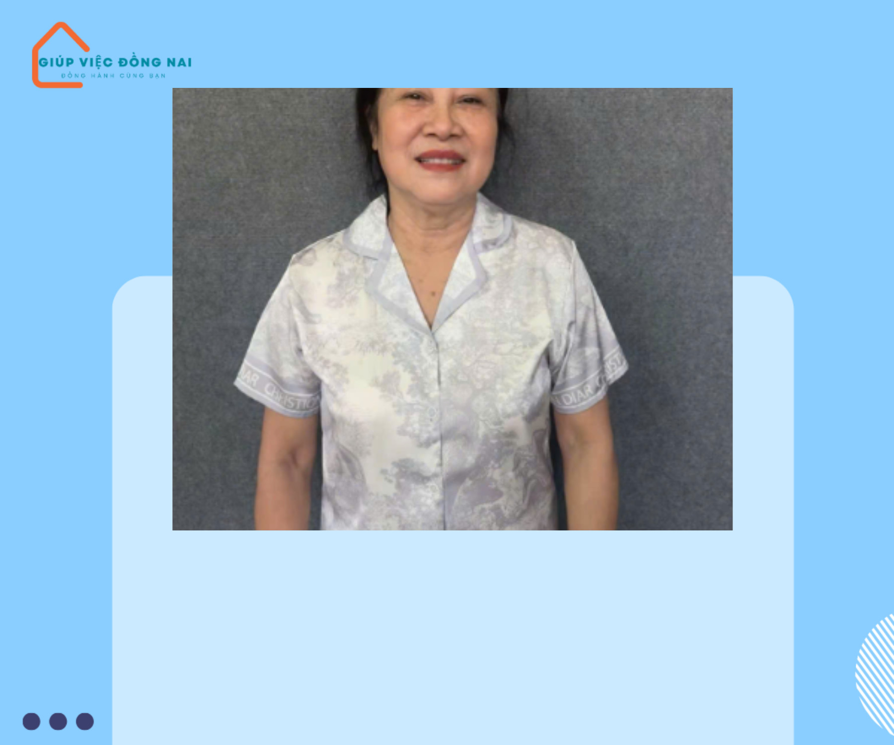 Chị ĐOÀN THỊ HƯƠNG, sinh năm 1962, quê Đồng Nai cần tìm việc
