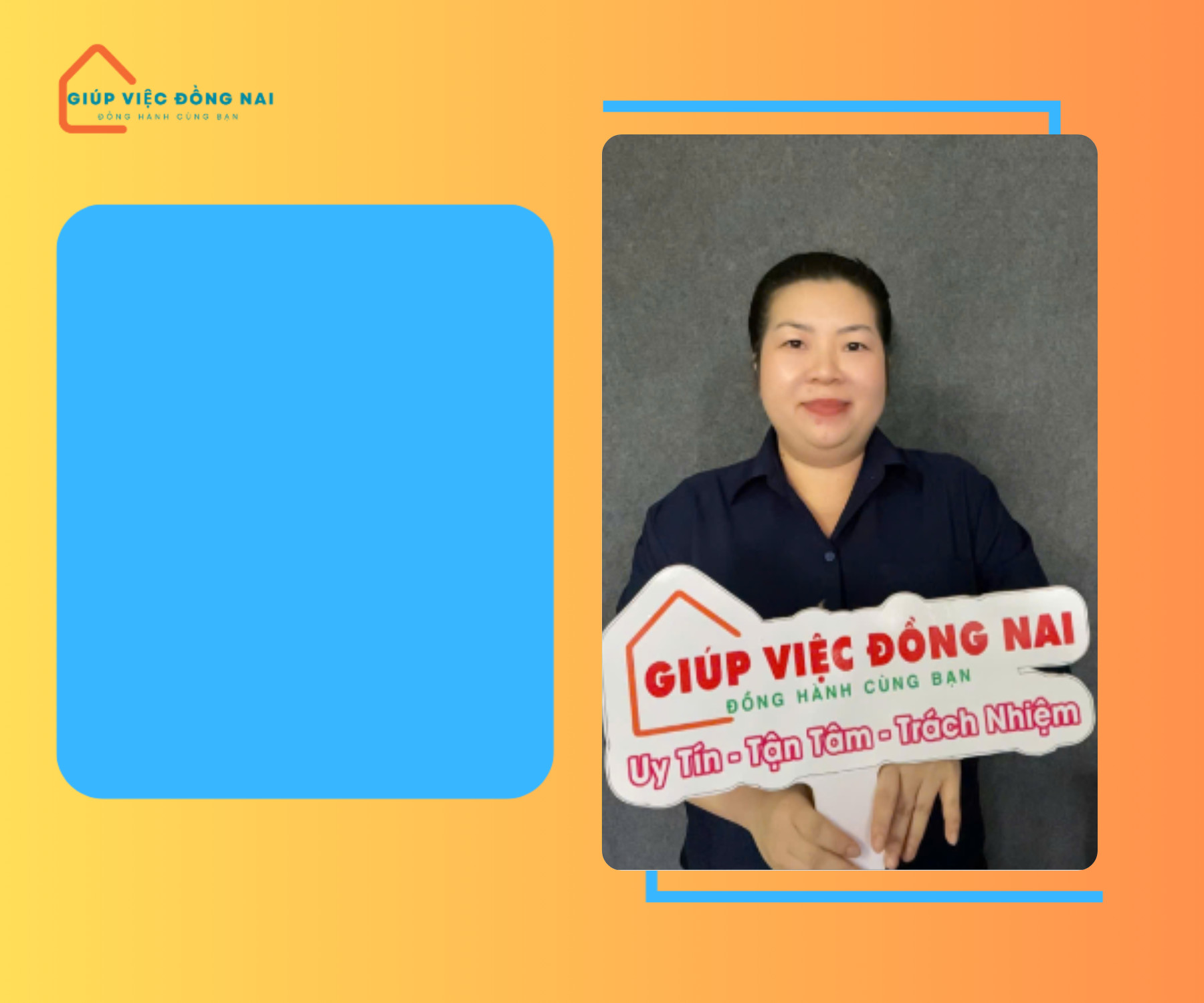 Chị Ngô Thị Ngọc Diện, sinh năm 1976, quê Đồng Tháp cần tìm việc