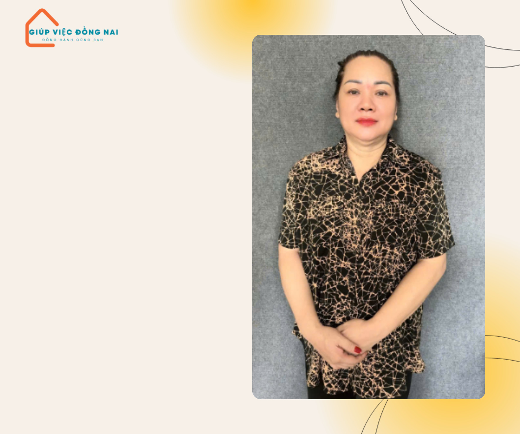 Chị PHẠM THỊ ANH THUY, sinh năm 1973, quê Vĩnh Long cần tìm việc