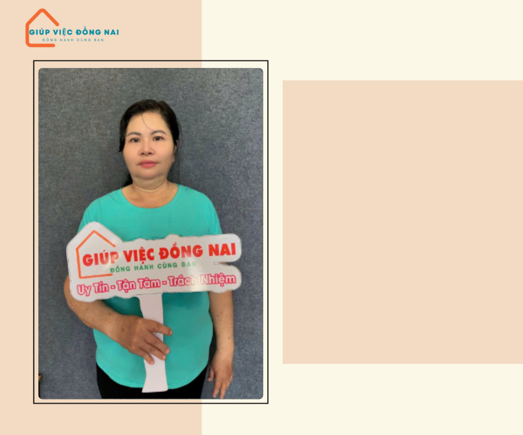 Chị NGUYỄN THỊ HUYỀN NGA, sinh năm 1966, quê Đồng Nai cần tìm việc