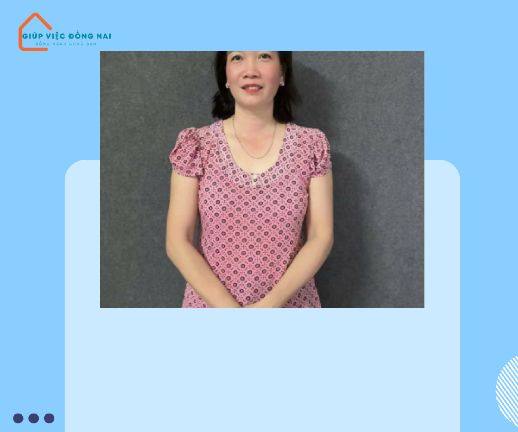 Chị VÕ THỊ HIỀN, sinh năm 1977, quê Bến Tre cần tìm việc