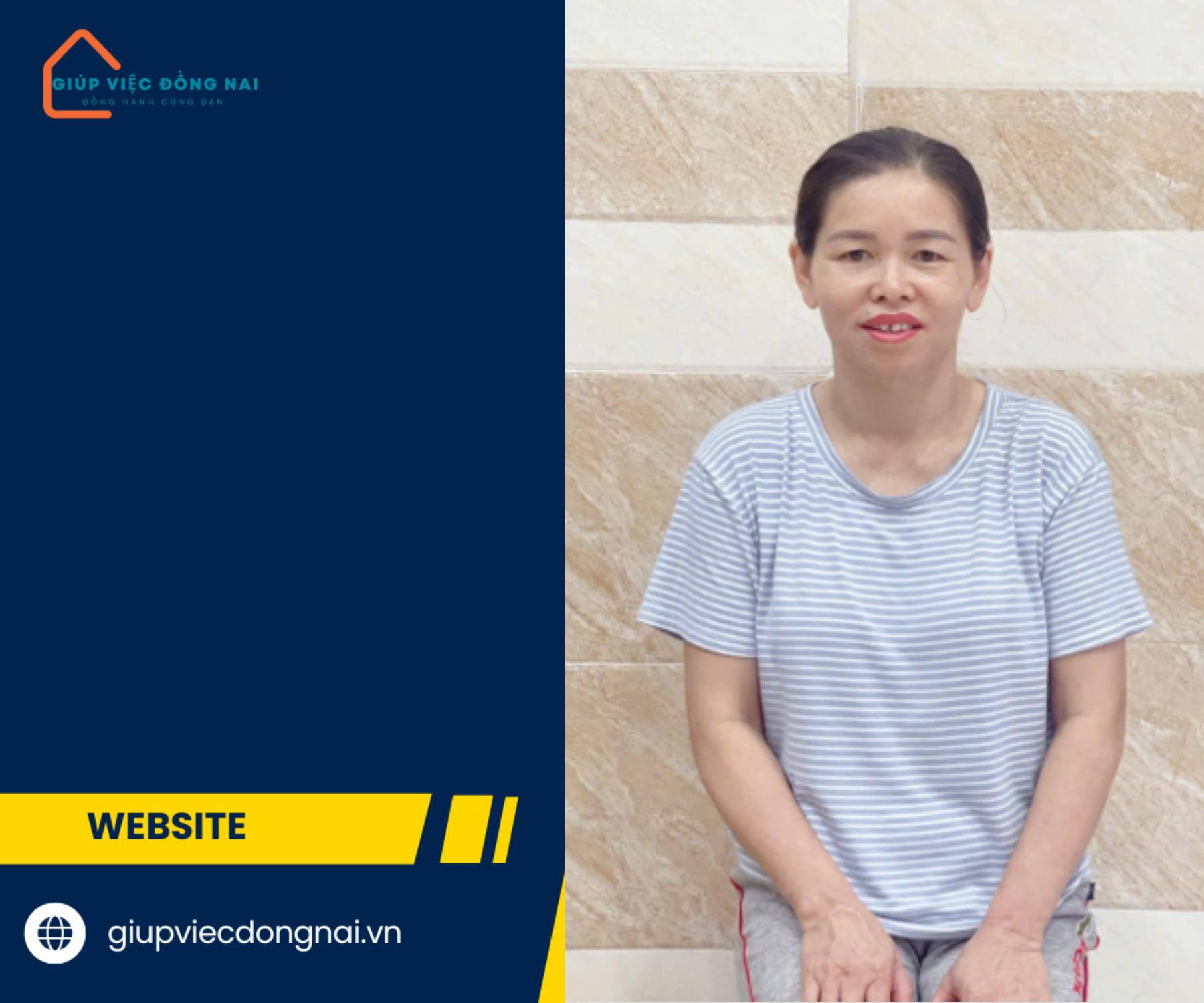 Chị HOÀNG THỊ BẮC, sinh năm 1978, quê Nghệ An cần tìm việc