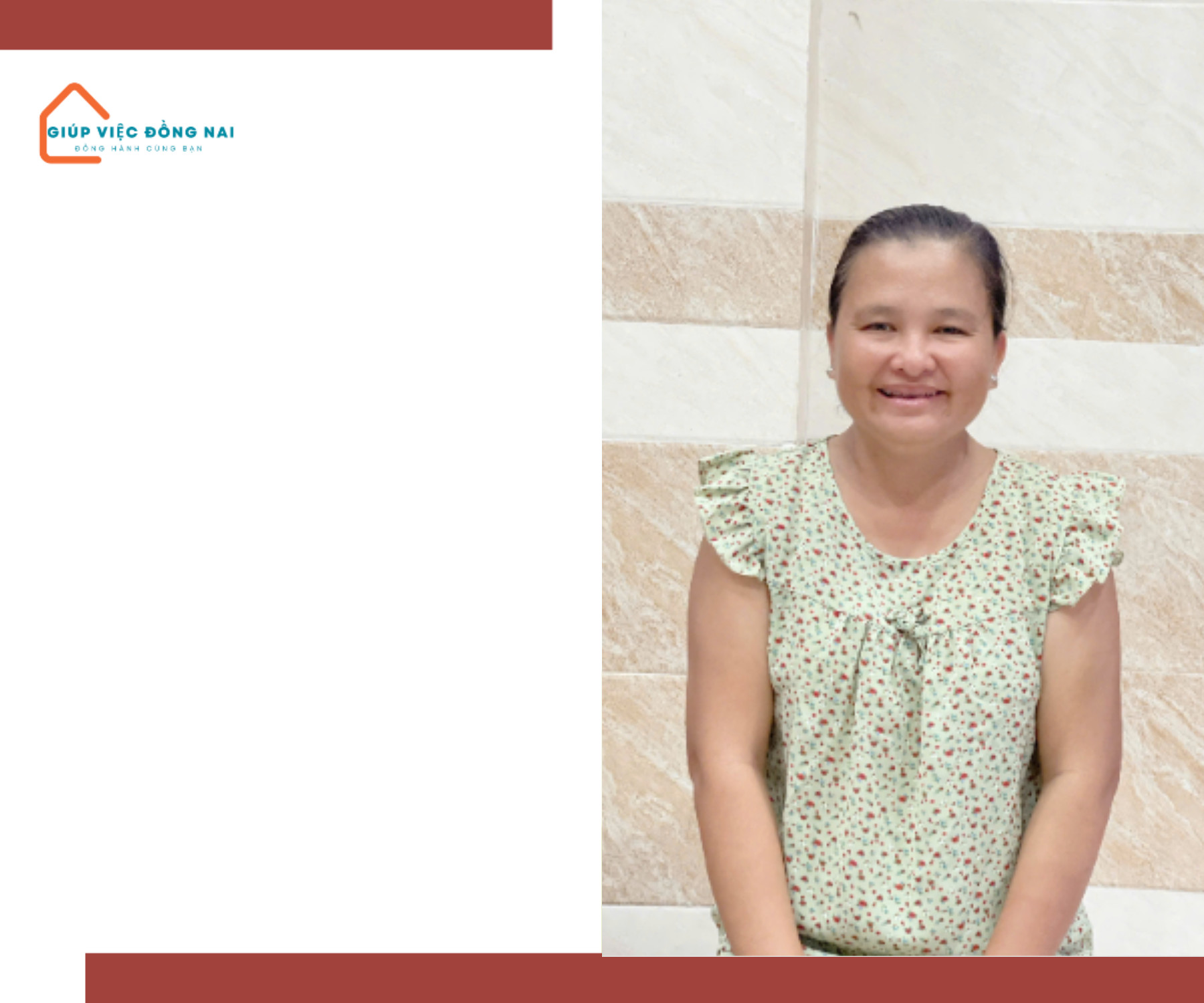 Chị PHẠM TUYẾT LOAN, sinh năm 1981, quê Tiền Giang cần tìm việc
