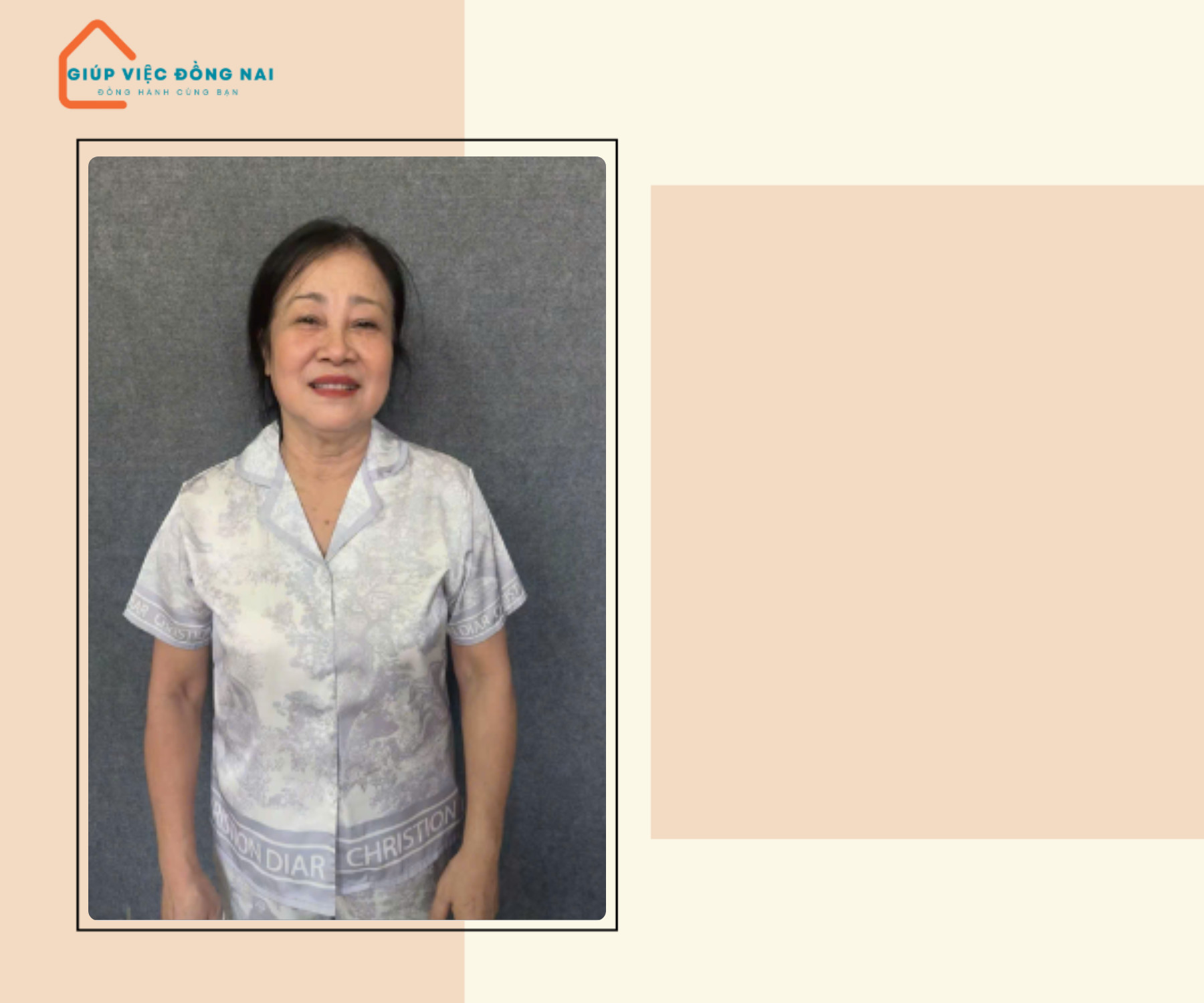 Chị ĐOÀN THỊ HƯƠNG, sinh năm 1962, quê Đồng Nai cần tìm việc
