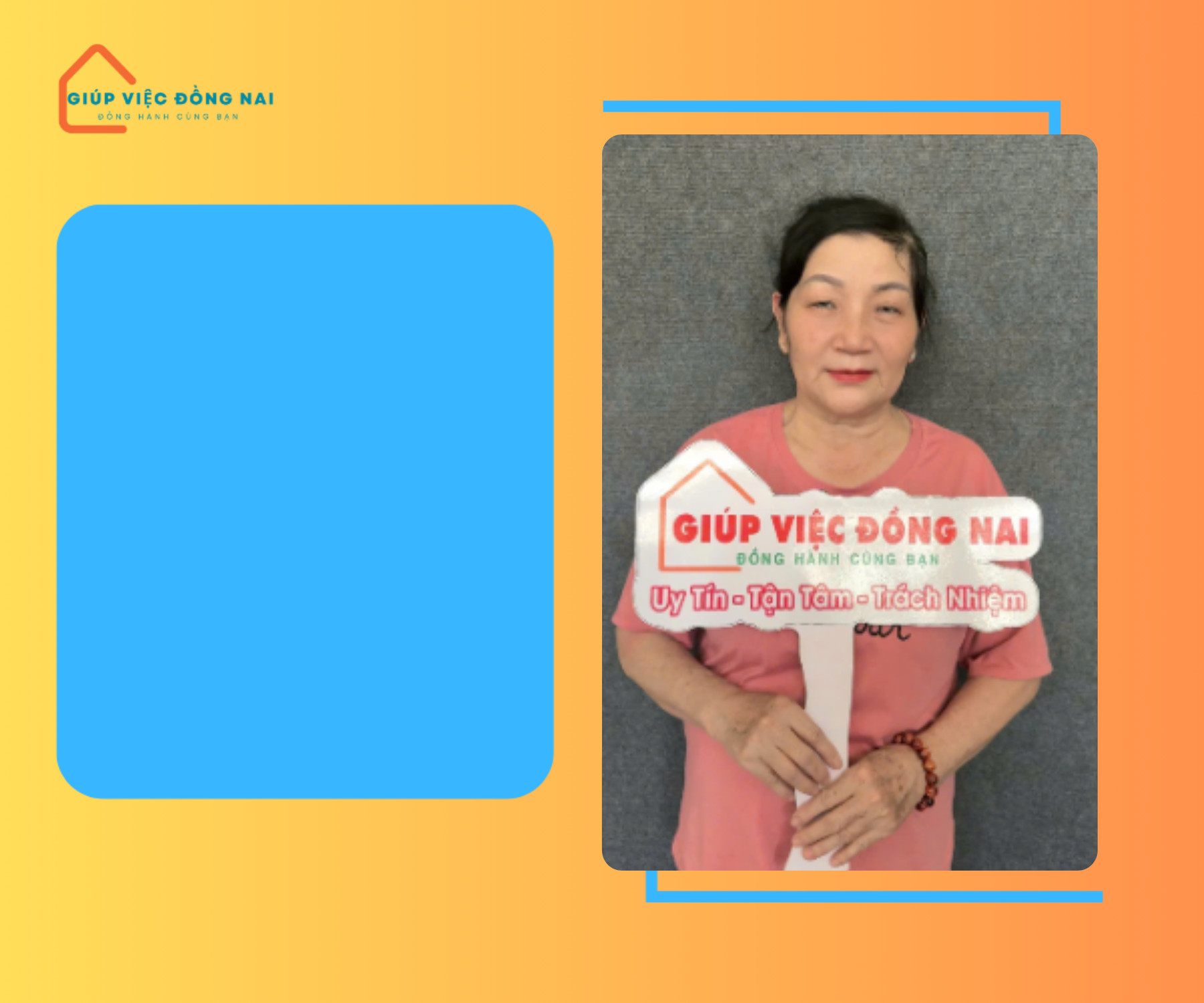 Chị TRỊNH THỊ HƯƠNG, sinh năm 1964, quê Đồng Nai cần tìm việc